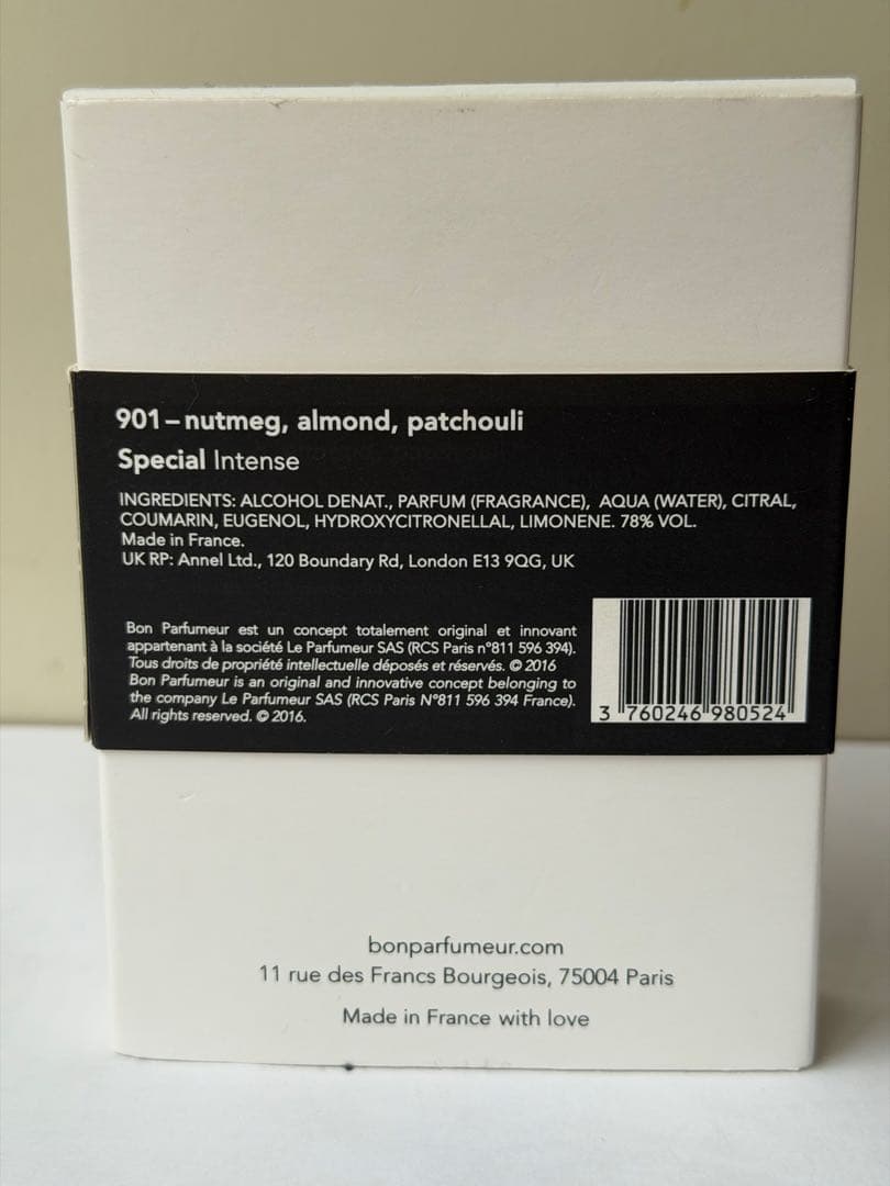 【新品】BON PARFUMEUR 901 オードパルファム 30ml