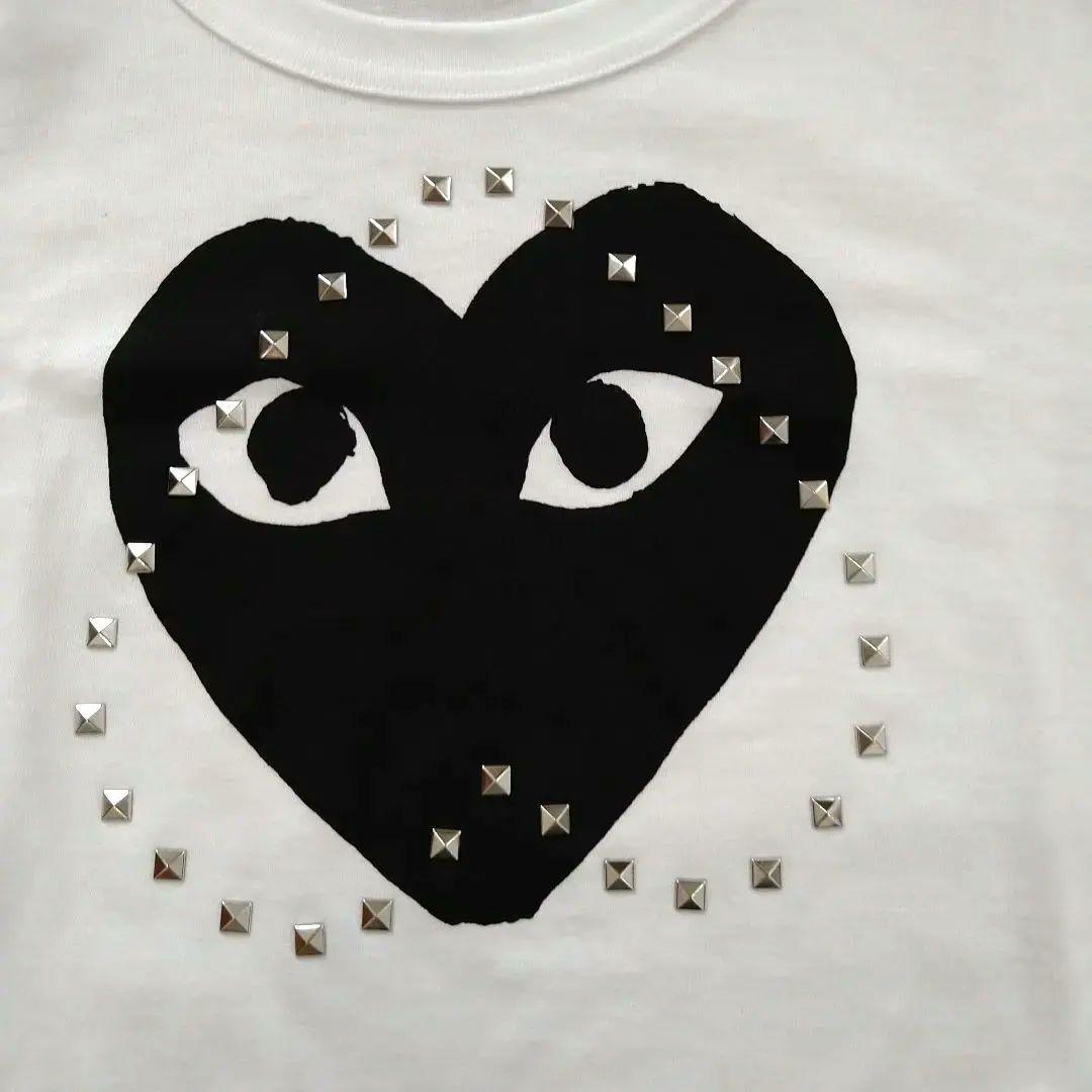 PLAY COMME des GARÇONS スタッズ　ハート半袖Tシャツ 美品