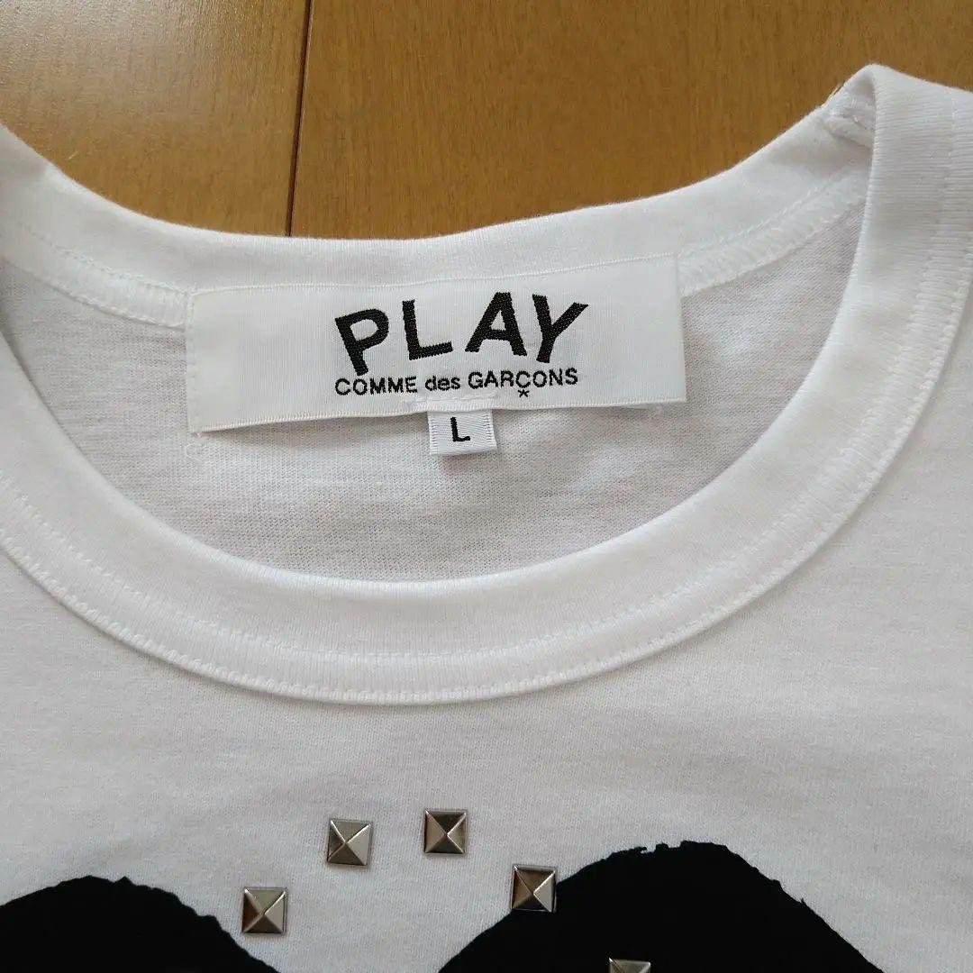 PLAY COMME des GARÇONS スタッズ　ハート半袖Tシャツ 美品