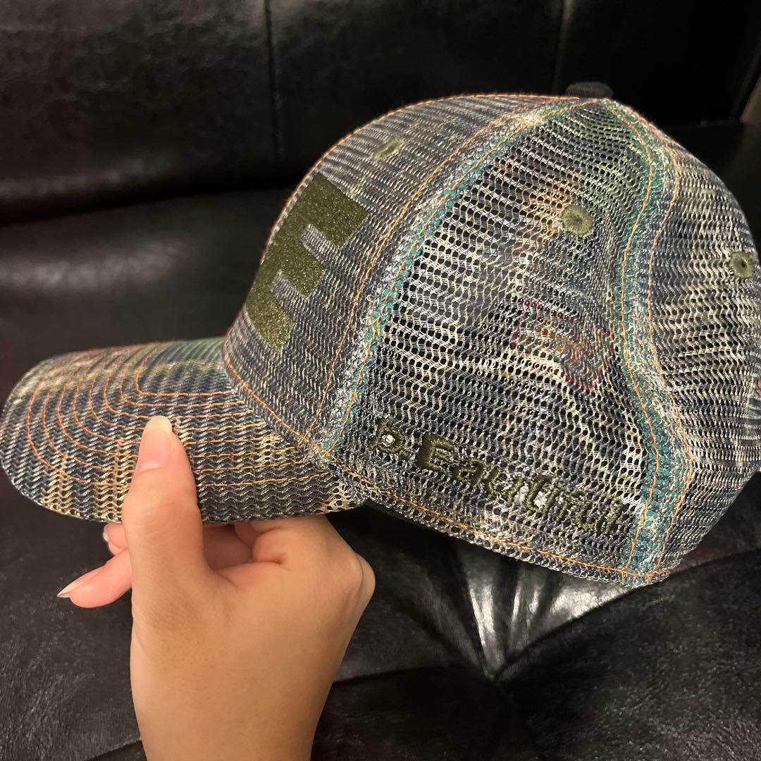 b.E カモフラージュ メッシュキャップ