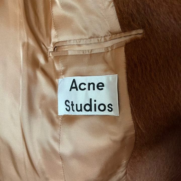 【Acne studios】ブラウンファーコート