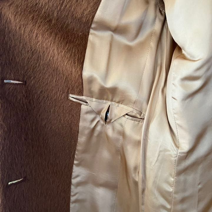 【Acne studios】ブラウンファーコート