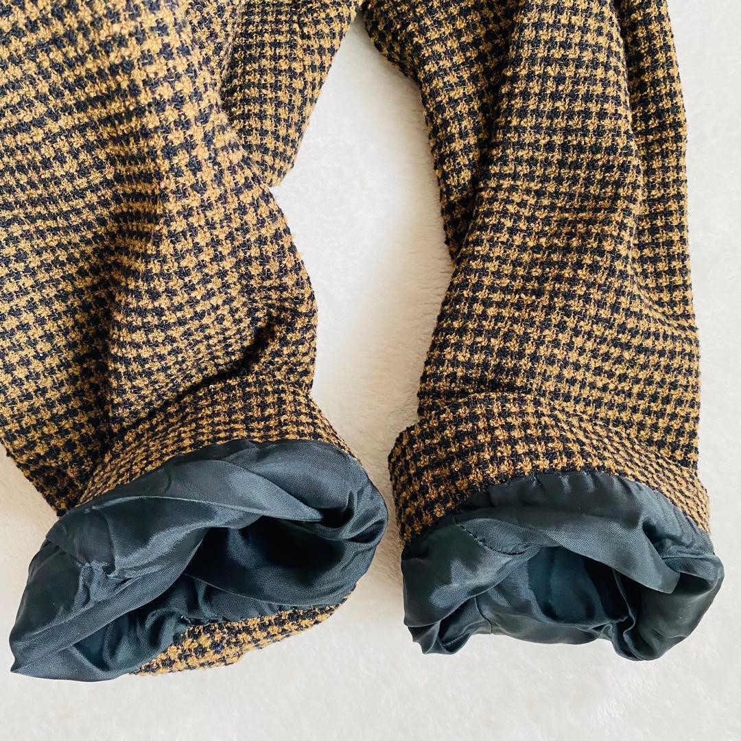 最高級 白タグ MaxMara 千鳥格子 ダブル ジャケット 40 希少