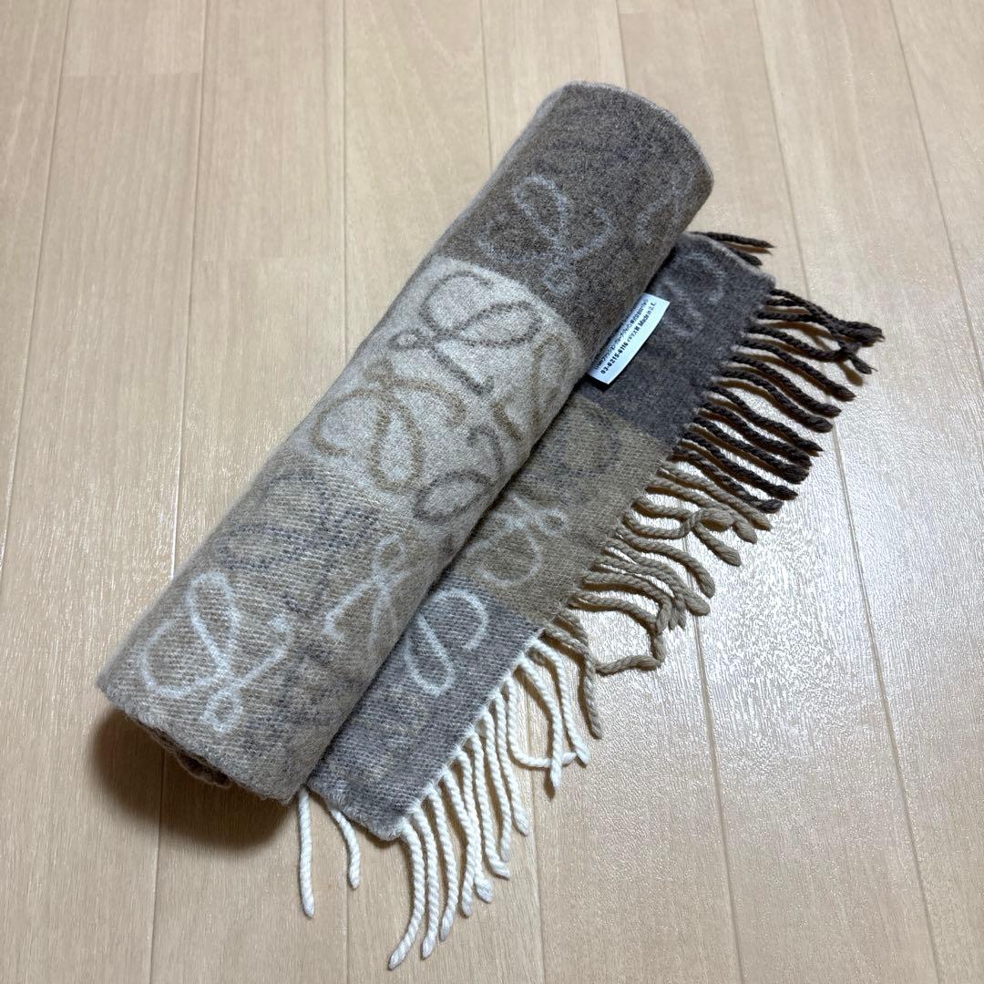 LOEWE ロエベ アナグラム スカーフ マフラー カシミヤ