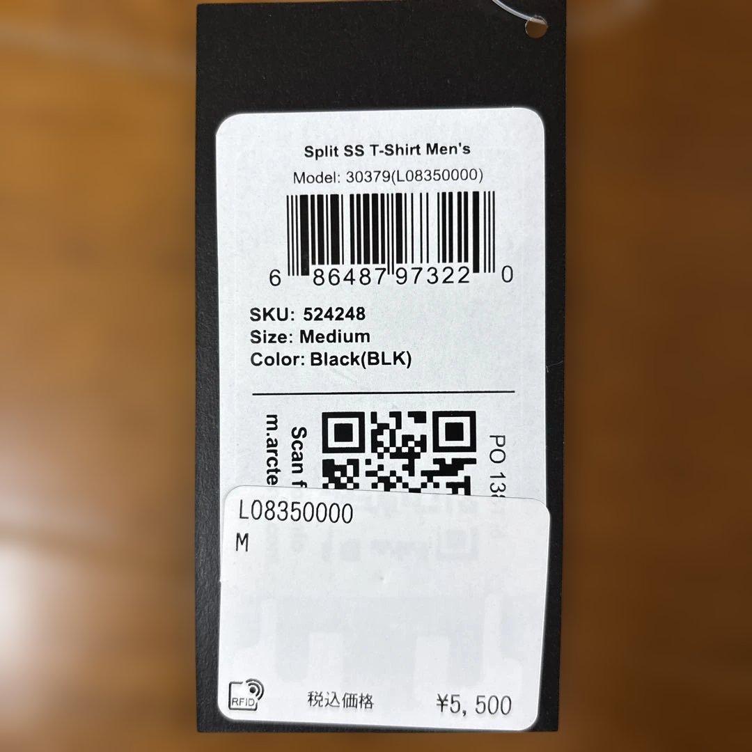 ARC'TERYX Split SS T-Shirt メンズ M ブラック