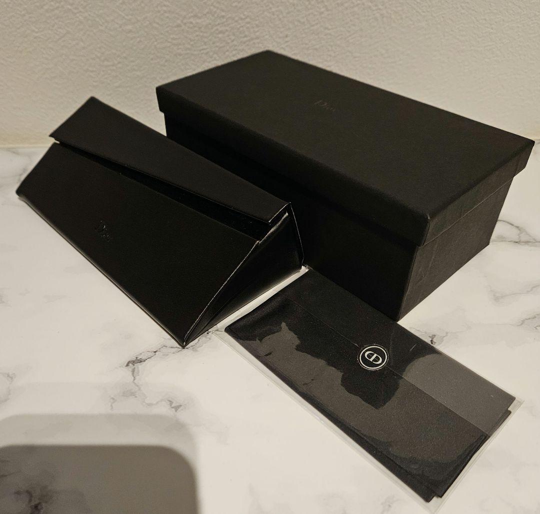 極美品✨Christian Dior　カナージュ サングラス ブラック×レッド