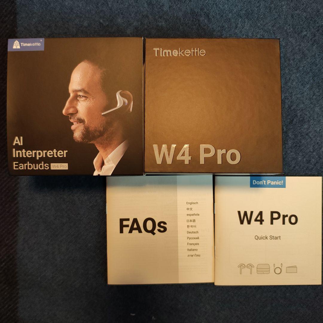 旅行用家電 Timekettle AI Interpreter Earbuds W4 Pro