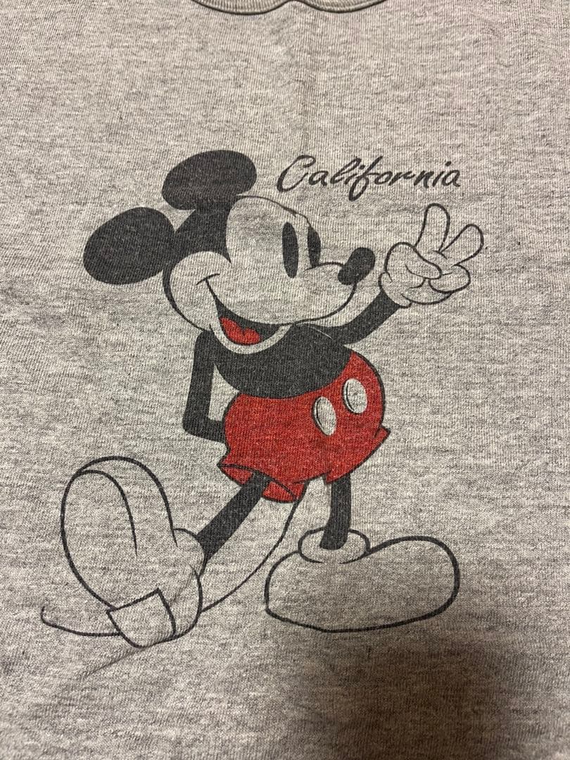 ミッキーマウス Tシャツ Standard California グレー