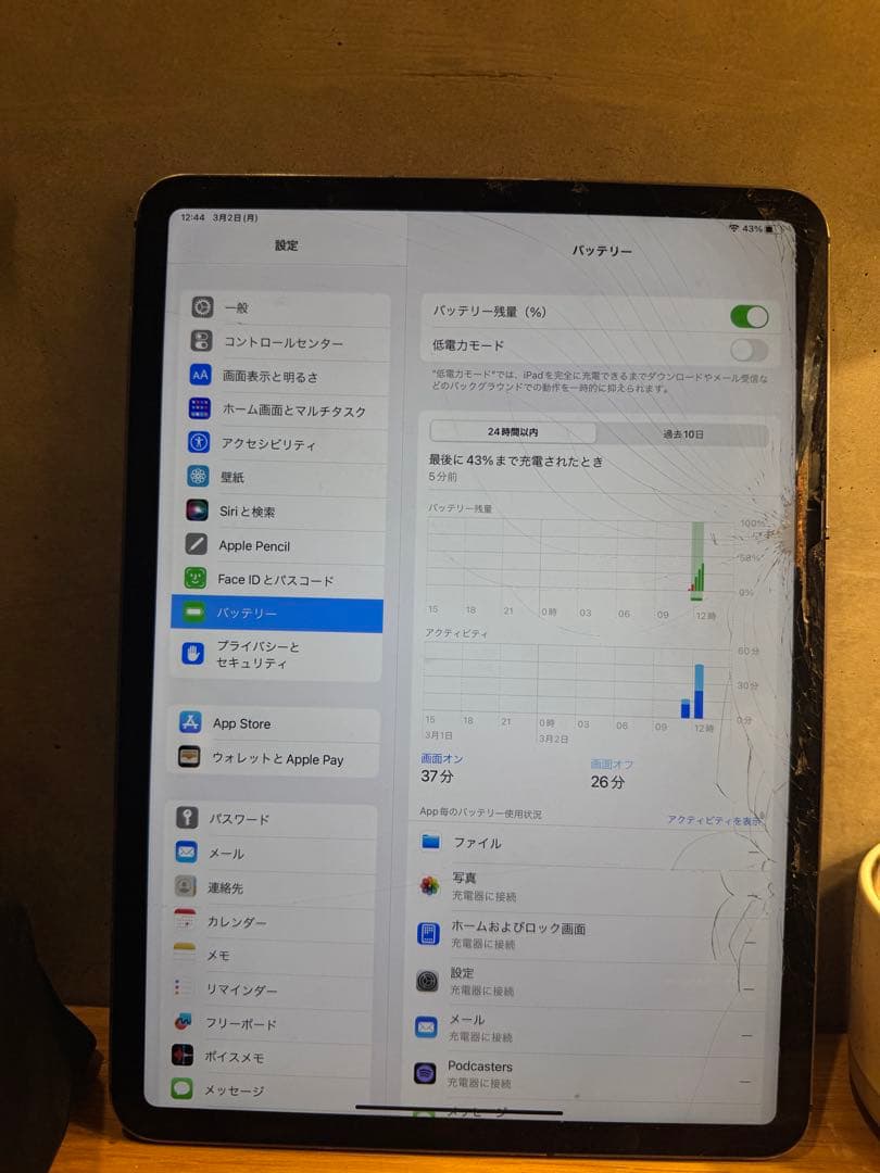 【ジャンク】 iPadPro11インチ第2世代Cellular 256GB