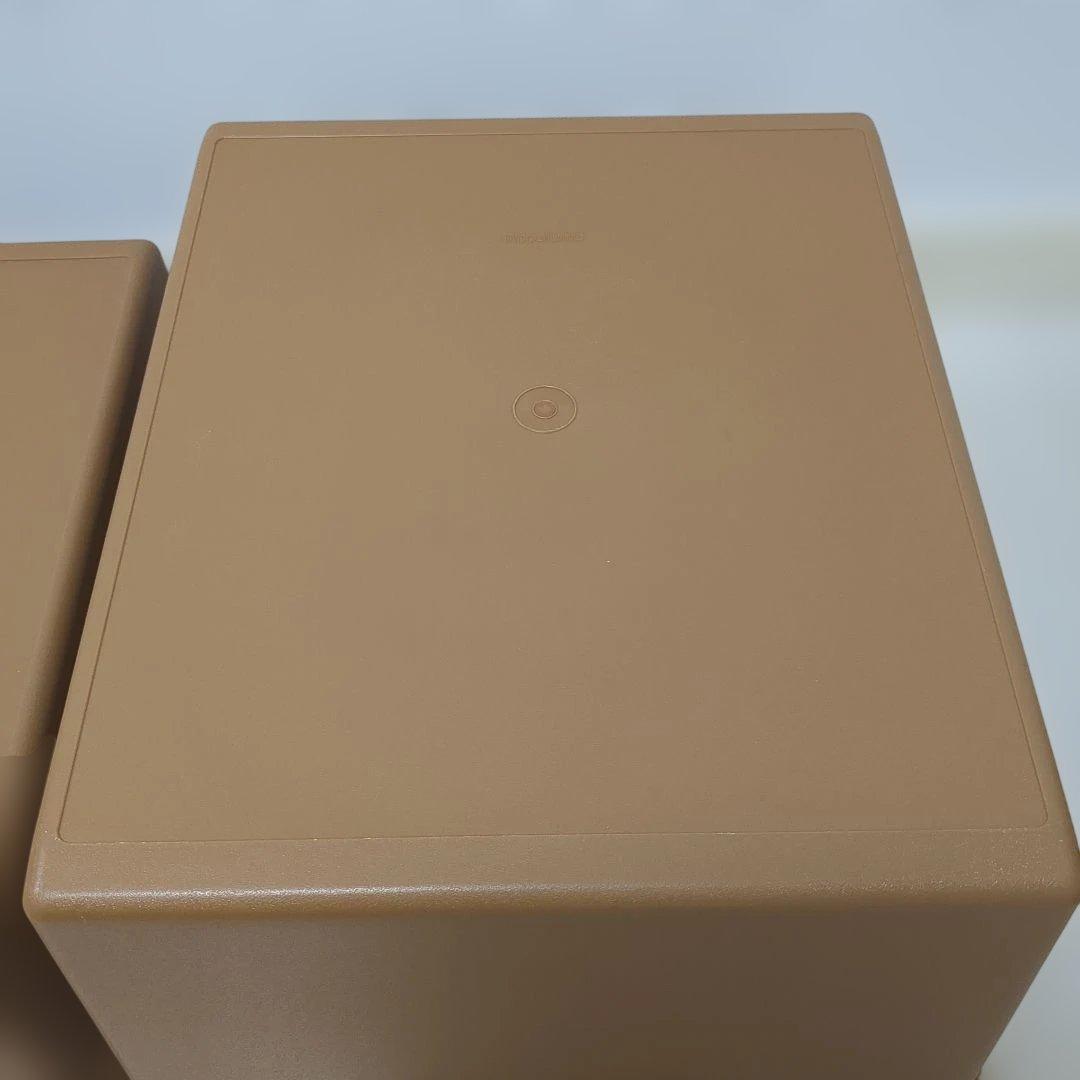 【2個セット】人気色ブラウン　タッパーウェア　スーパーケース　衣装/収納ケース