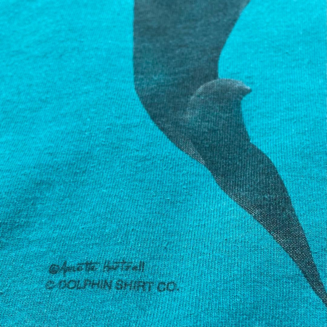 USA製90's Lee \"オーカス島 イルカの親子\" vintage Tシャツ