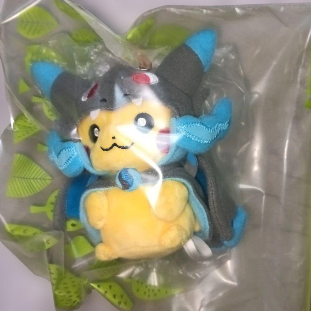 メガリザードンXポンチョを着たピカチュウ ぬいぐるみマスコット ポケモンセンター