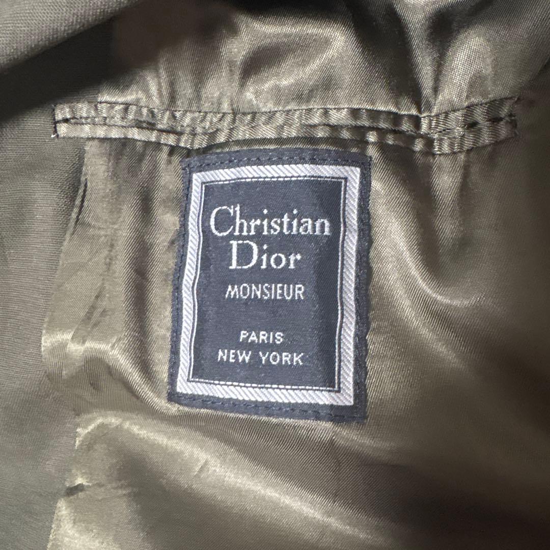 Christian Dior テーラードジャケット ダブルブレスト カーキ
