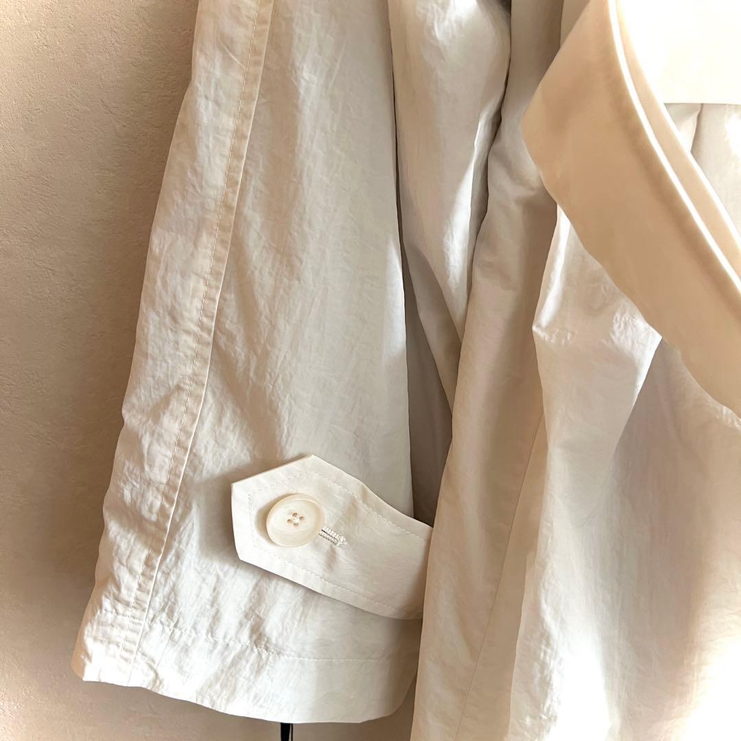 ［新品未使用］ESTNATION column ロングトレンチコート アイボリー