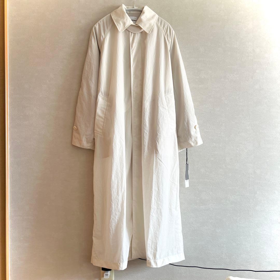 ［新品未使用］ESTNATION column ロングトレンチコート アイボリー