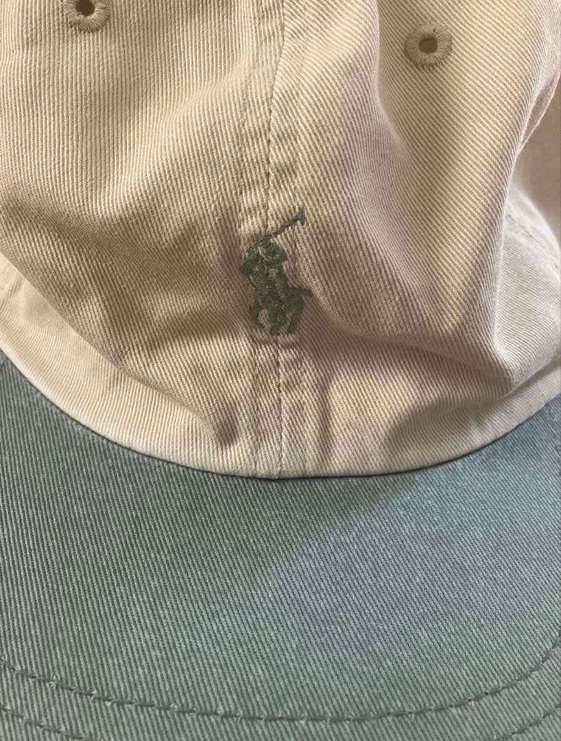 希少RALPH LAUREN ポニーロゴ　ツートーン　キャップ