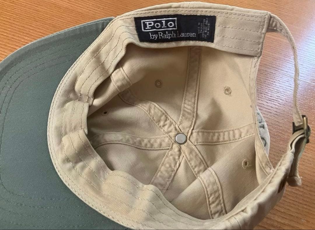 希少RALPH LAUREN ポニーロゴ　ツートーン　キャップ