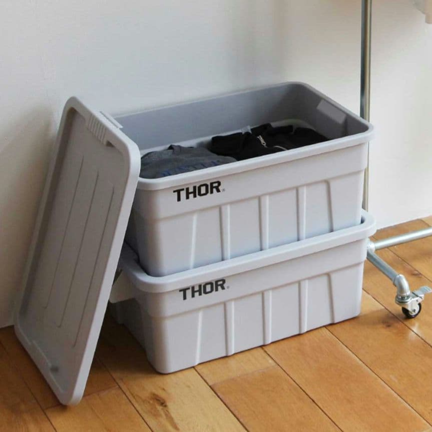 新品未使用 THOR 収納ボックス 53L×2個 ブラック