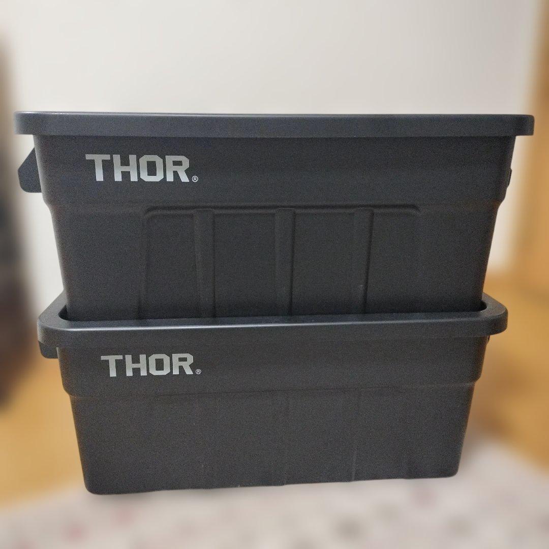 新品未使用 THOR 収納ボックス 53L×2個 ブラック