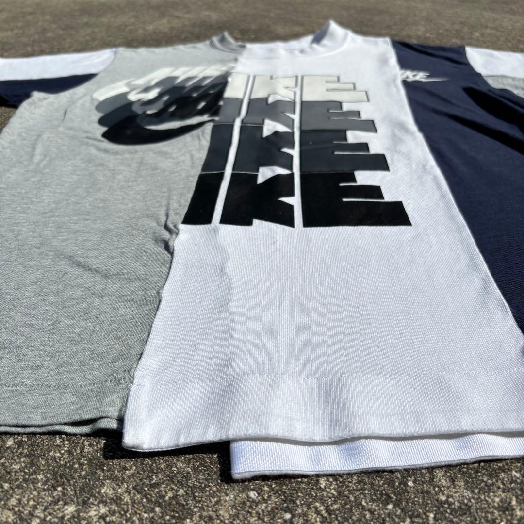 SACAI × NIKE 半袖 Tシャツ ビッグロゴ ゴツナイキ 再構築