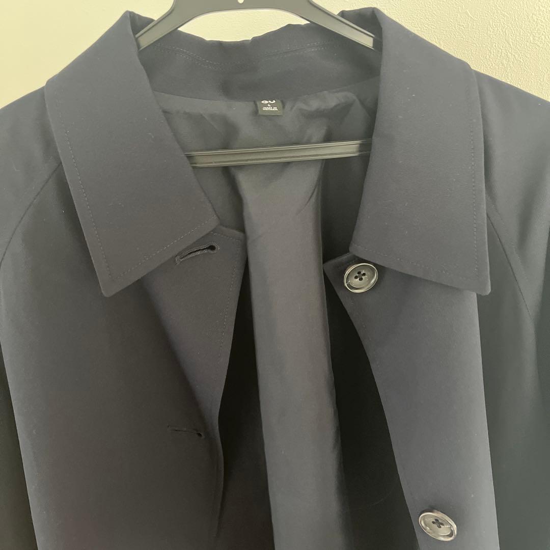 バルマカーンAラインハーフコートLサイズ　【NAVY 】