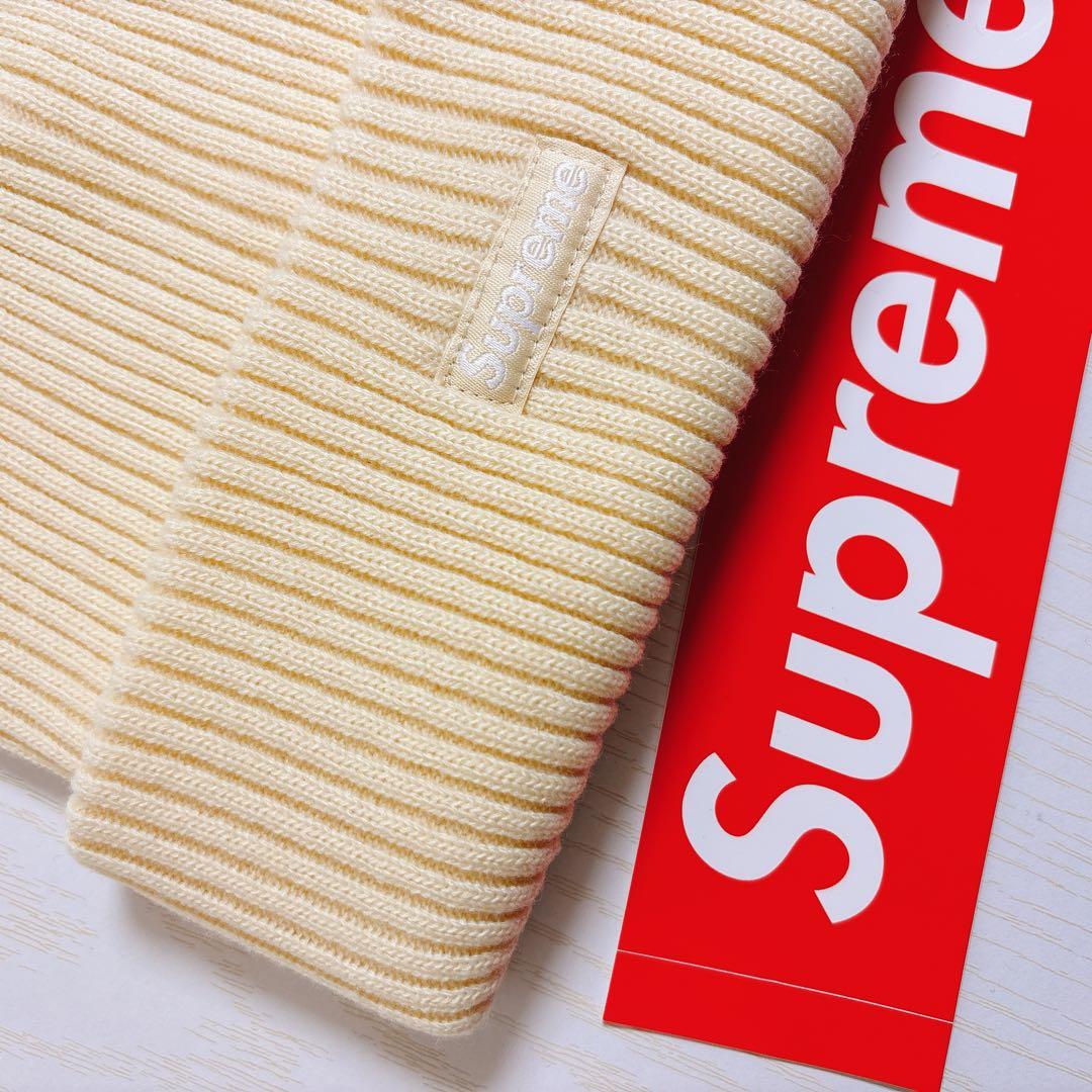 Supreme ニット帽　ビーニー　シュプリーム　アイボリー　クリーム　ホワイト