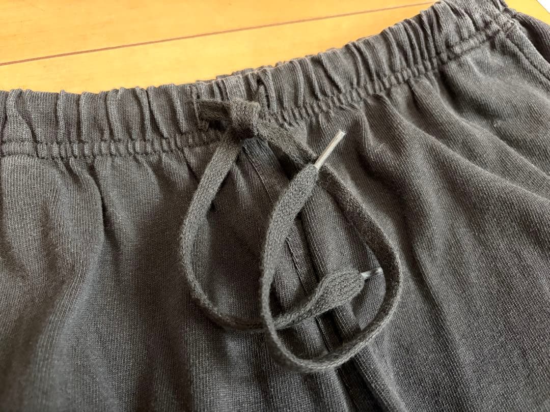 COMOLI 25SS コットンジャージ ニータックパンツ ブラック サイズ1
