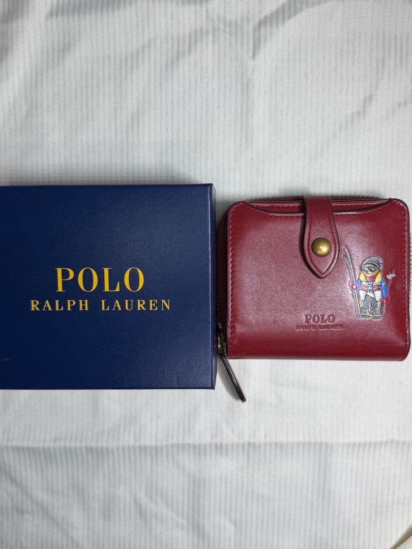 Polo Ralph Lauren 二つ折り財布 バーガンディ