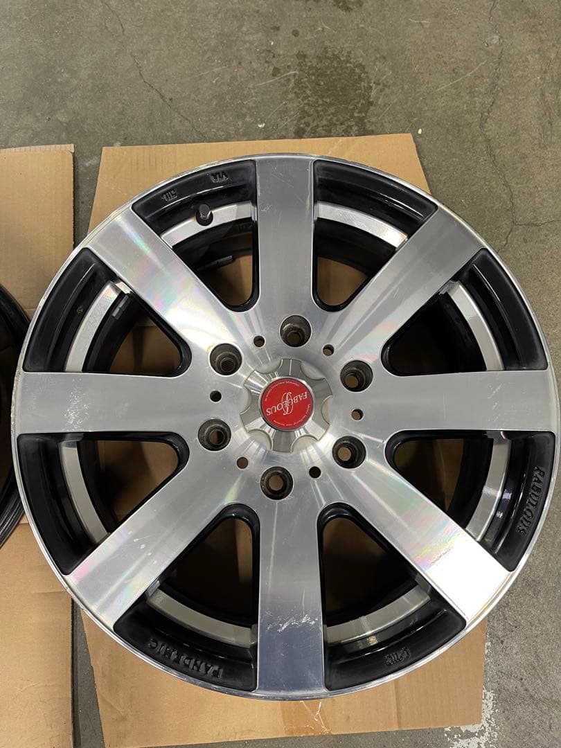 FABLOUS 17インチ アルミホイール 6.5J ハイエース装着2本セット②