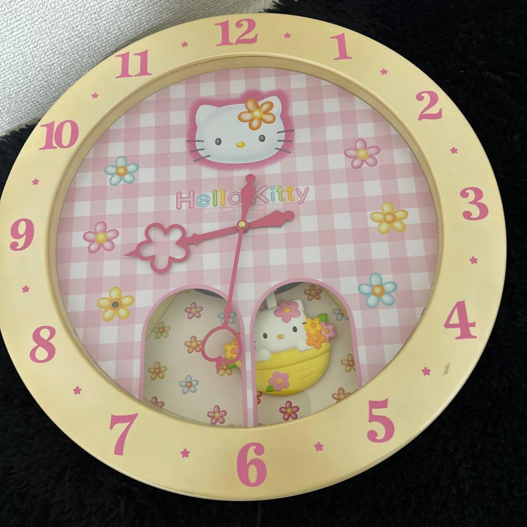 激レア サンリオ ハローキティ カラクリ時計 リズム 平成レトロ