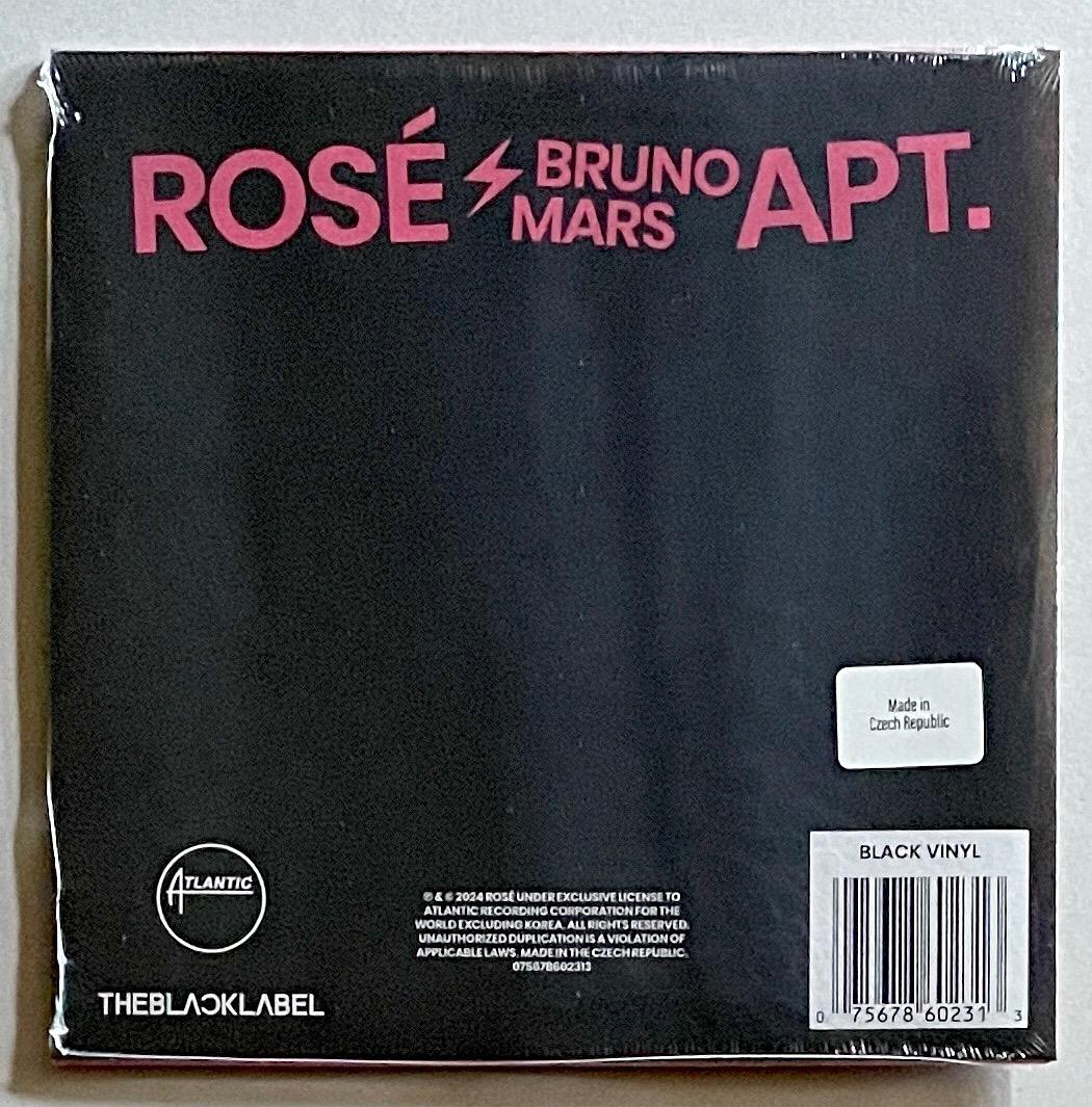 ブラックバイナル ROSE BRUNO MARS APT 7インチ 新品 送料込