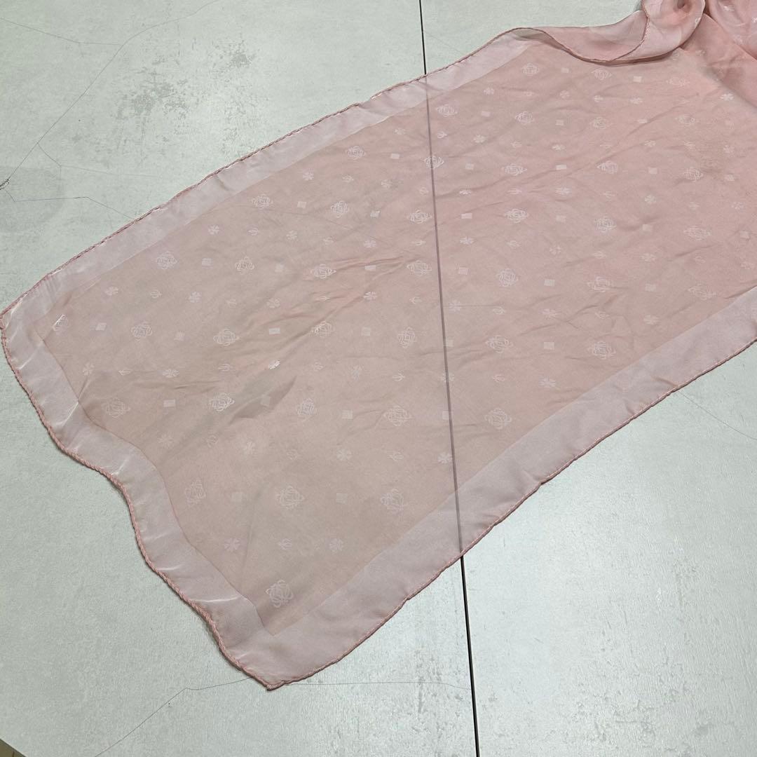 美品 ロエベ さくら シアー ショール ストール アナグラム