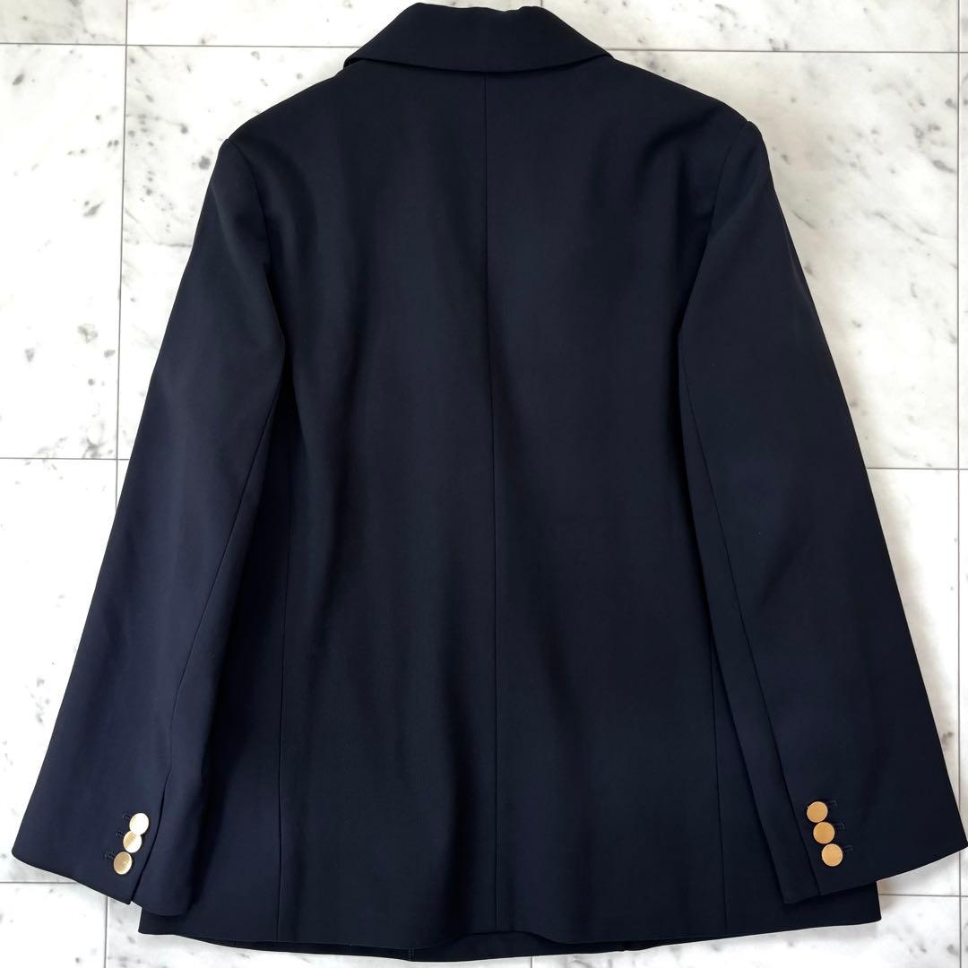 美品　25AW ミラオーウェン　金釦ダブルブレスト　ブレザー　ネイビー　紺ブレ