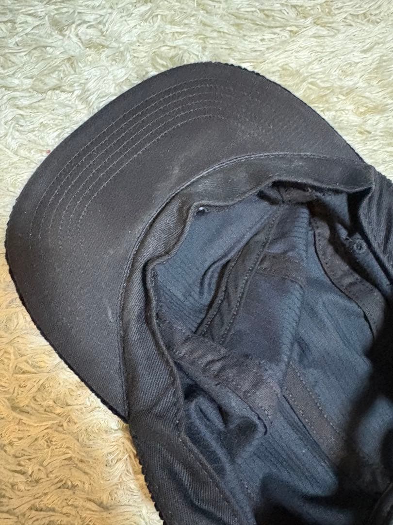 Supreme ジェットキャップ　camp cap コーデュロイ黒