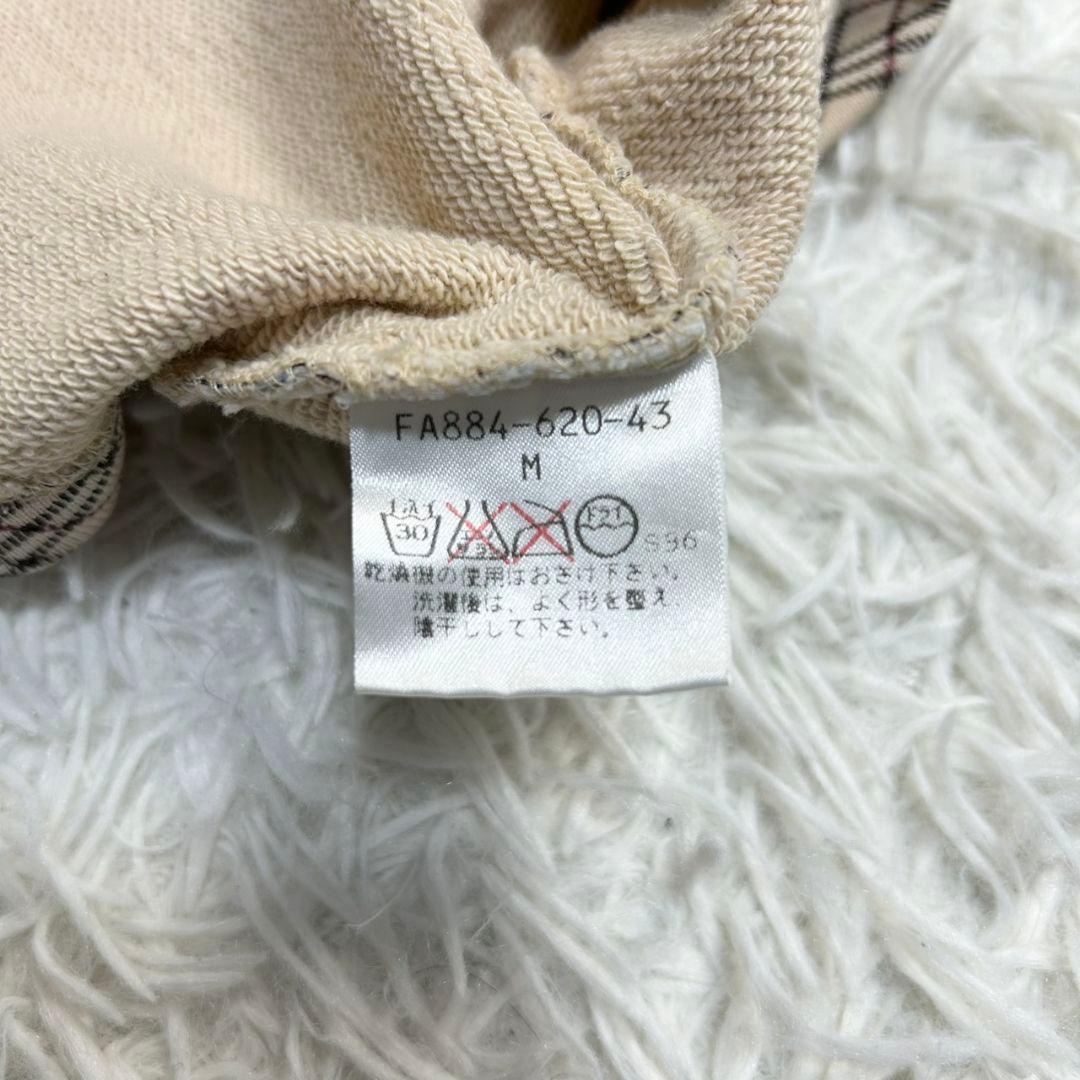 【美品】バーバリーブルーレーベル 半袖 カットソー ノバチェック ベージュ M
