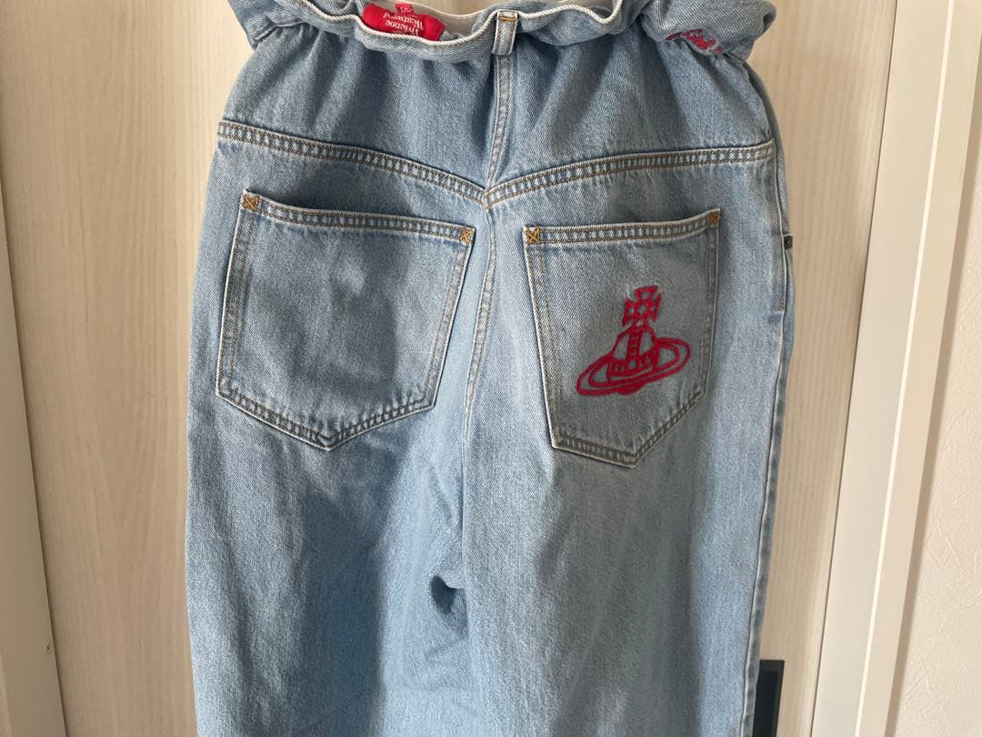 Vivienne Westwood レッドレーベル デニム サスペンダー付