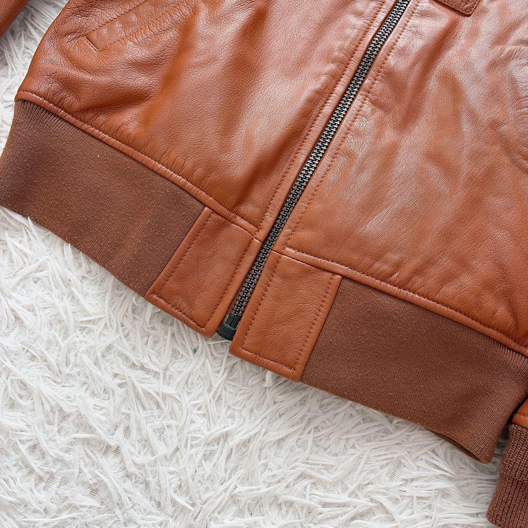 専用　美品　アヴィレックス　レザージャケット　MA-1オールレザー　ゴートレザー