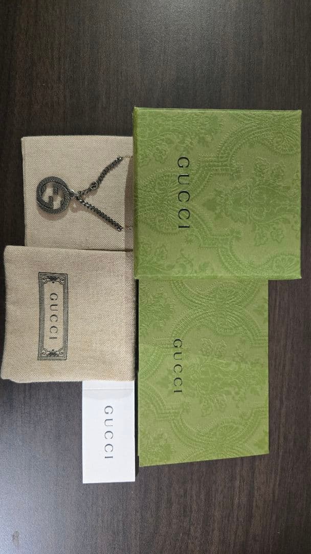 【極美品】GUCCI グッチ インターロッキング パイソン　Gネックレス