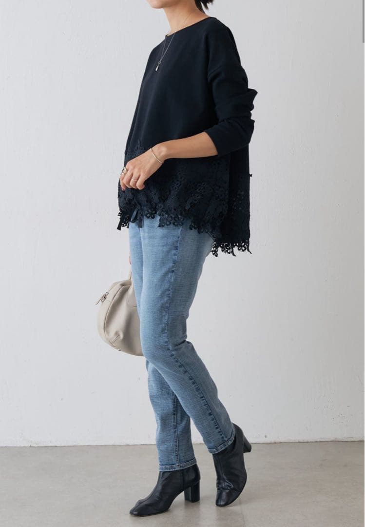 BEARDSLEY デニムパギンス(紐付き)size 0(S)ミッドナイトブルー