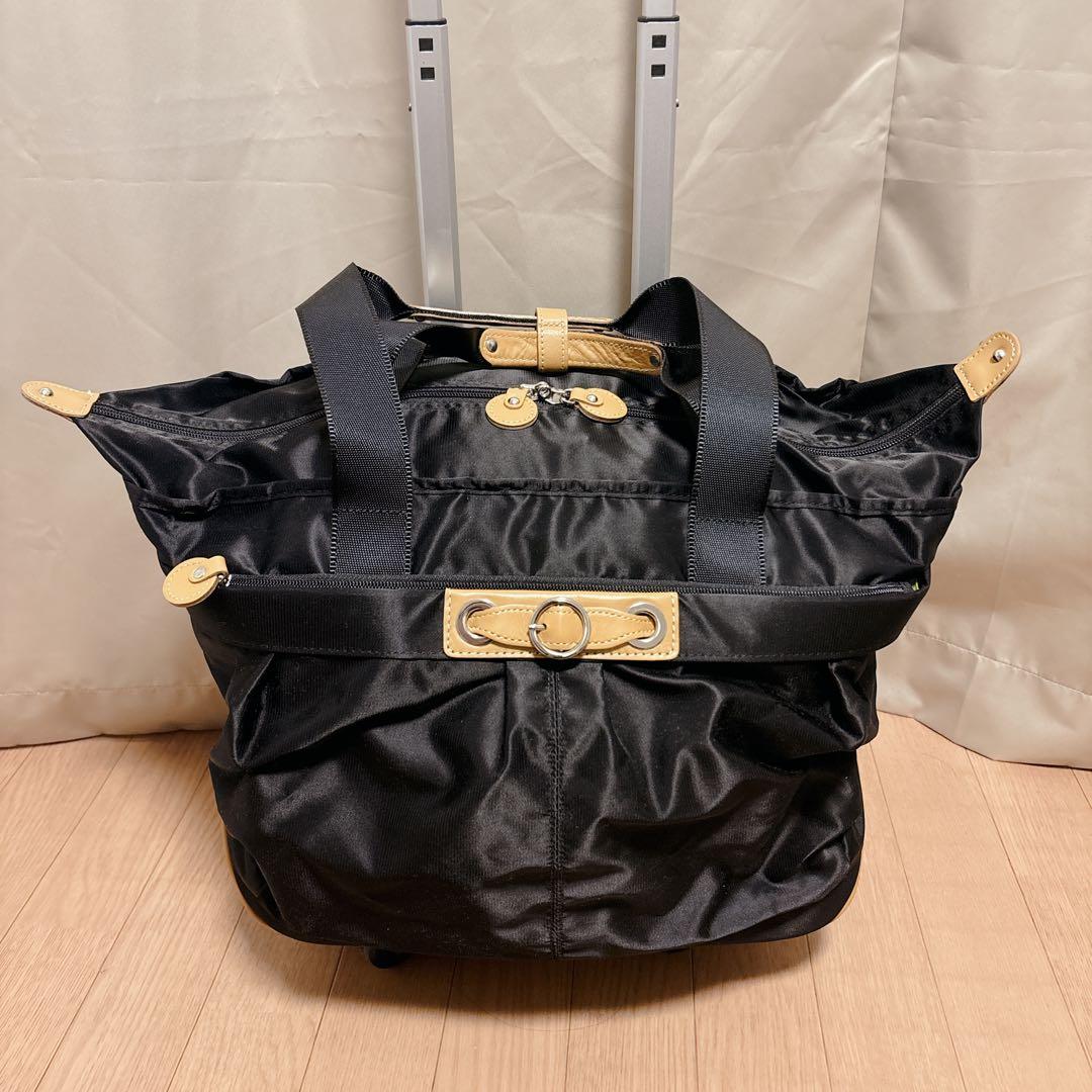 【美品】Kanana project 一体型キャリーバッグ 車輪カバー付