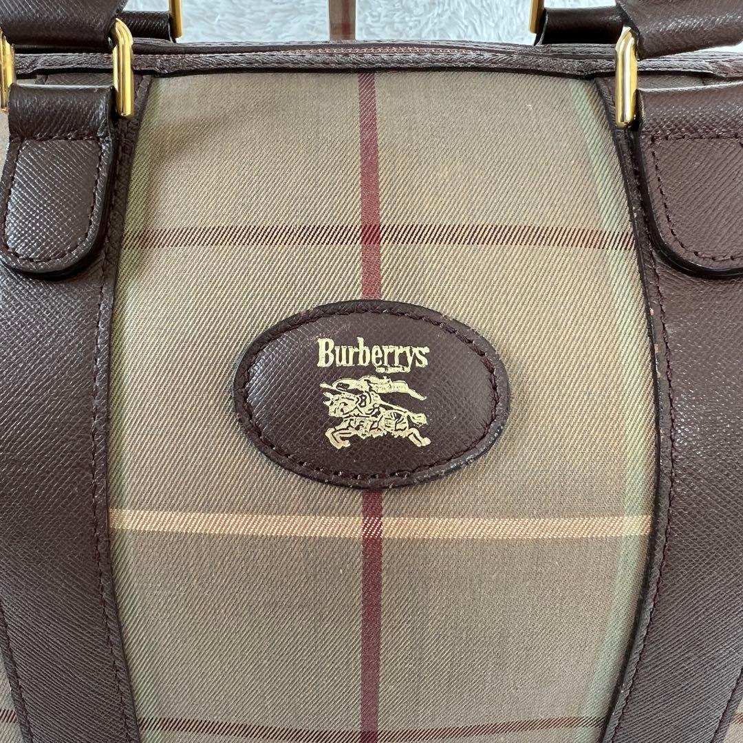 Burberrys バーバリーズ ミニボストンバッグ ヴィンテージ　玉虫色