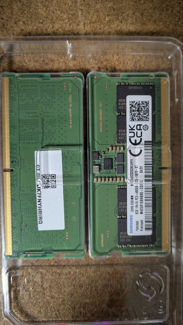 DDR5-4800 16GB Samsung SO-DIMM ノートPC用メモリ