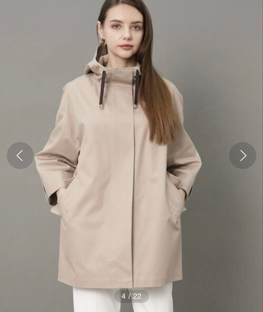 美品✨DRESSTERIOR ショートモッズコート ベージュ 38 M 23SS