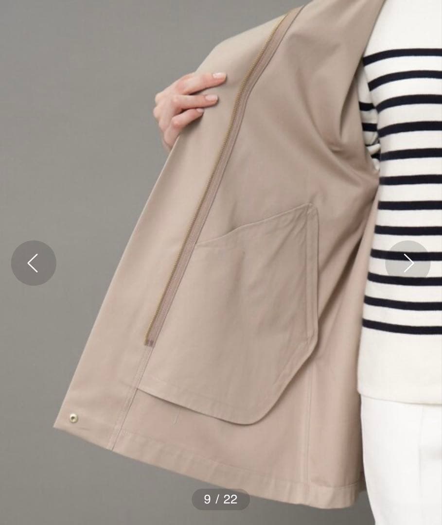 美品✨DRESSTERIOR ショートモッズコート ベージュ 38 M 23SS