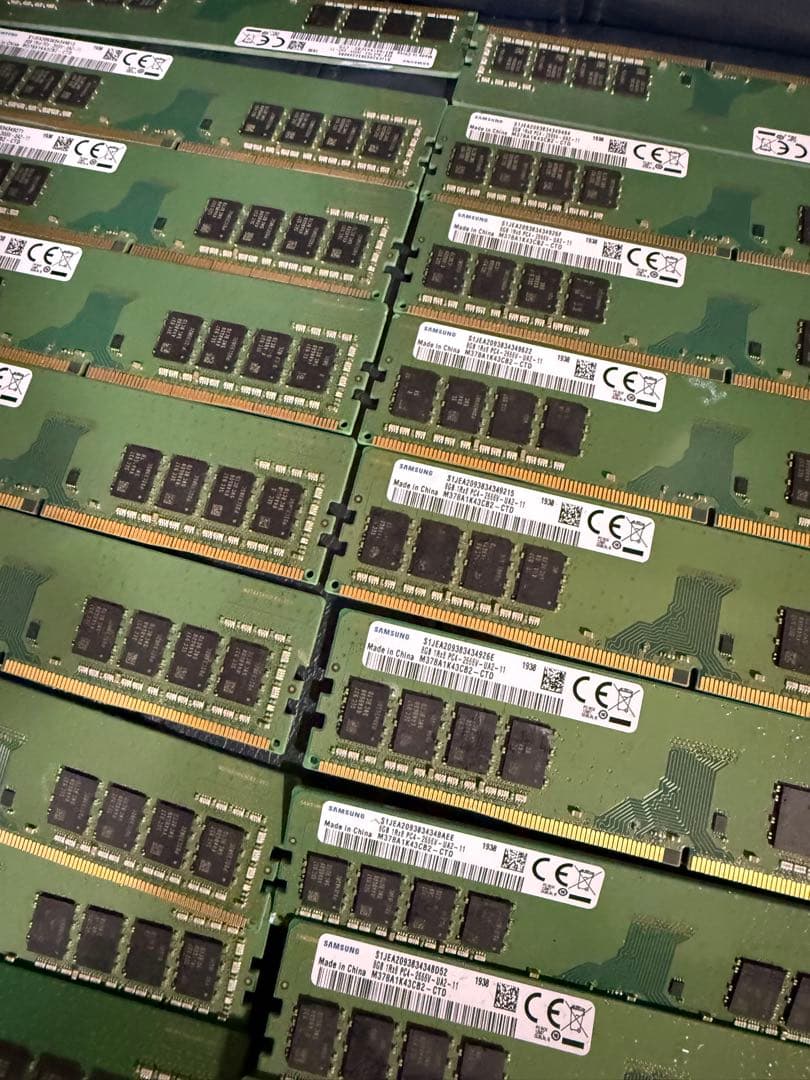 【大容量まとめ売り】SAMSUNG DDR4-2666 8GB × 25枚セット