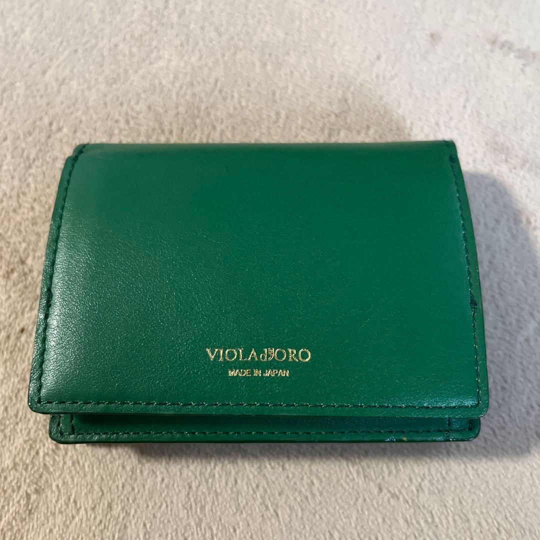 【新品】VIOLAdORO 三つ折り本革レザー財布
