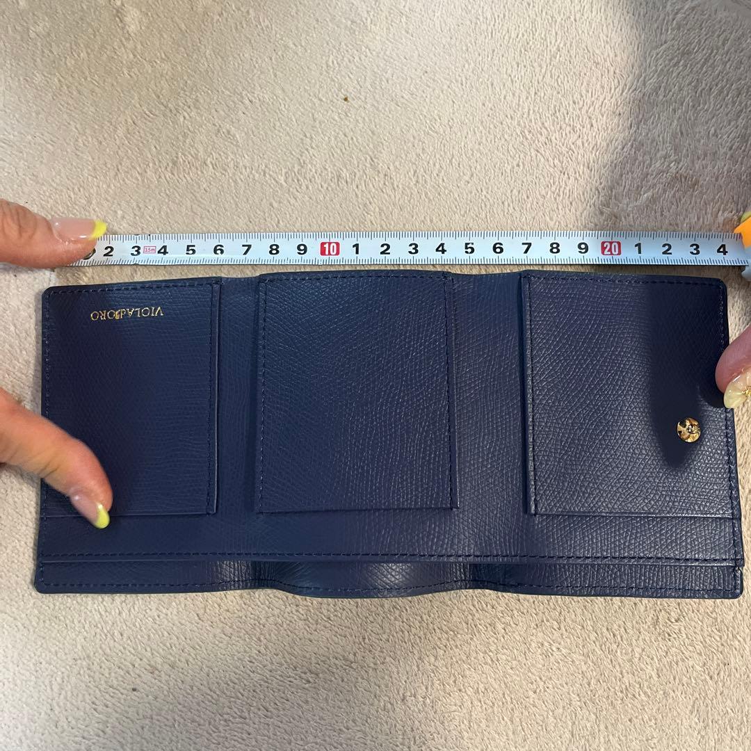 【新品】VIOLAdORO 三つ折り本革レザー財布
