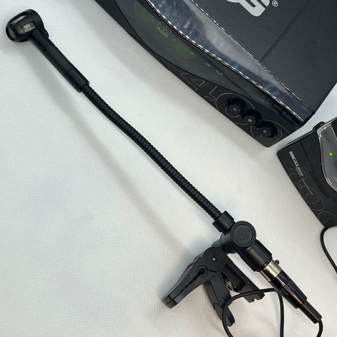 稼働 AKG C519ML & PT 400 ワイヤレスマイク セット 管楽器用