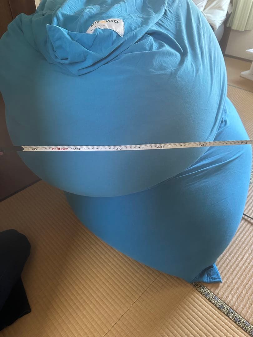 Yogibo ヨギボー ビーズクッション ブルー 大型 ソファ クッション