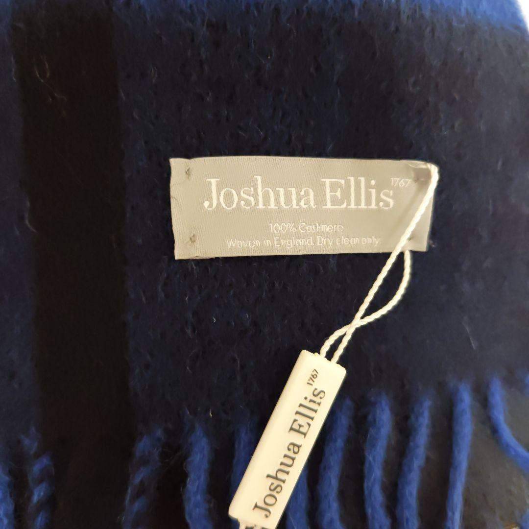 最終価格　新品　Joshua Ellis カシミヤ ストール チェック柄